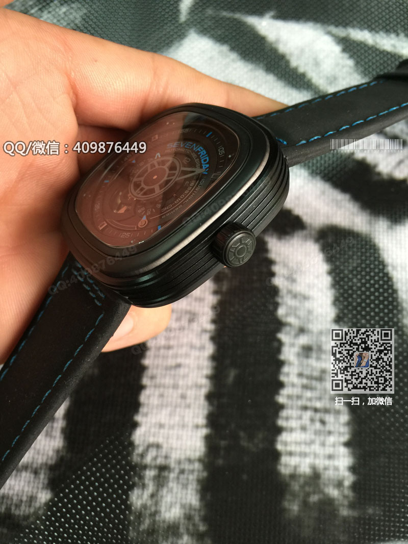 【一比一】七個星期五 SevenFriday PRIOR'S VOICE PVD外殼 黑色表帶